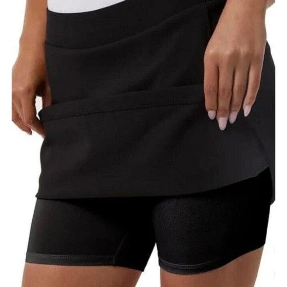NWT 32 Degrees Cool Lined Skort w/ Pockets Activewear Black Size XL - Picture 2 of 3